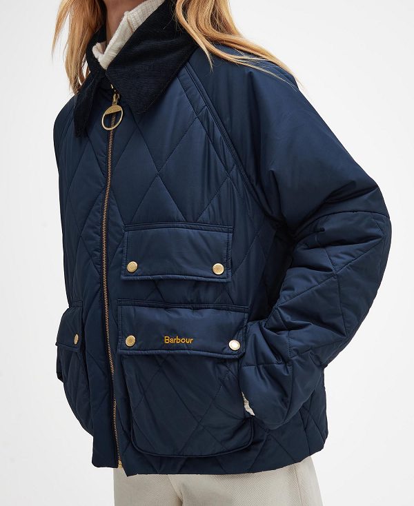 Barbour Milby Quilted Jacket Mørkeblå | BABO89366