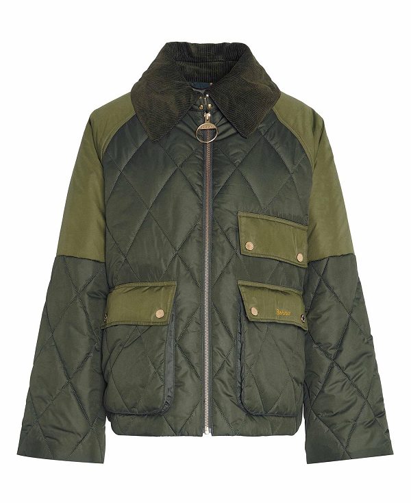 Barbour Milby Quilted Jacket Olivengrøn | BABO89371