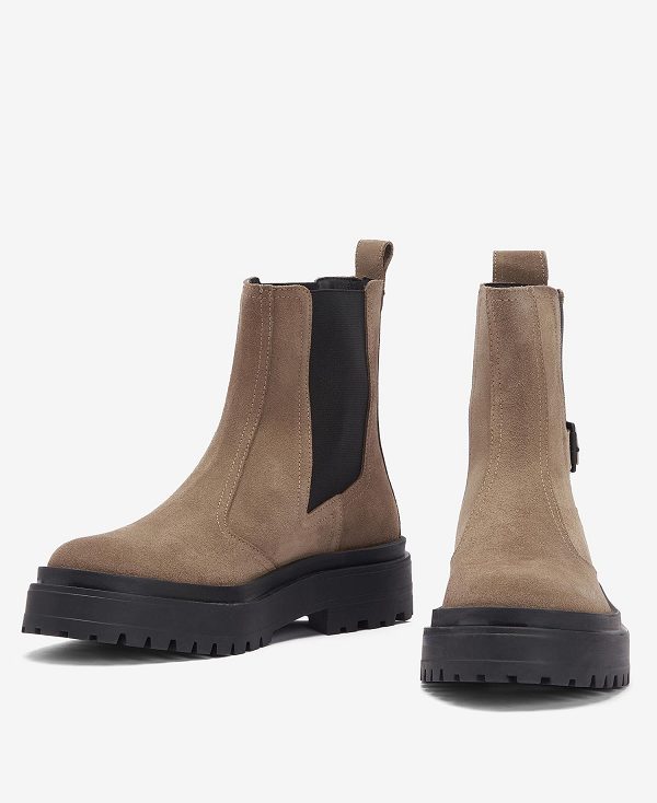 Barbour Milla Chelsea Boots Beige | BABO89868