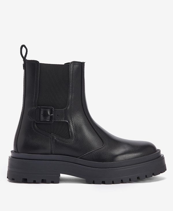 Barbour Milla Chelsea Boots Sort | BABO89867