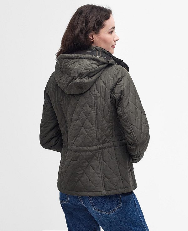 Barbour Millfire Quilted Jacket Olivengrøn | BABO89347