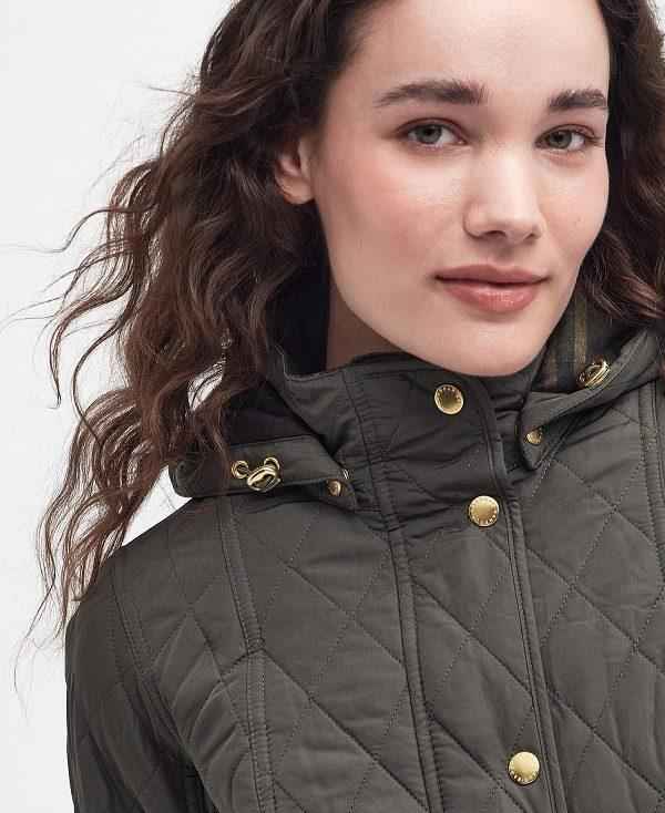 Barbour Millfire Quilted Jacket Olivengrøn | BABO89347