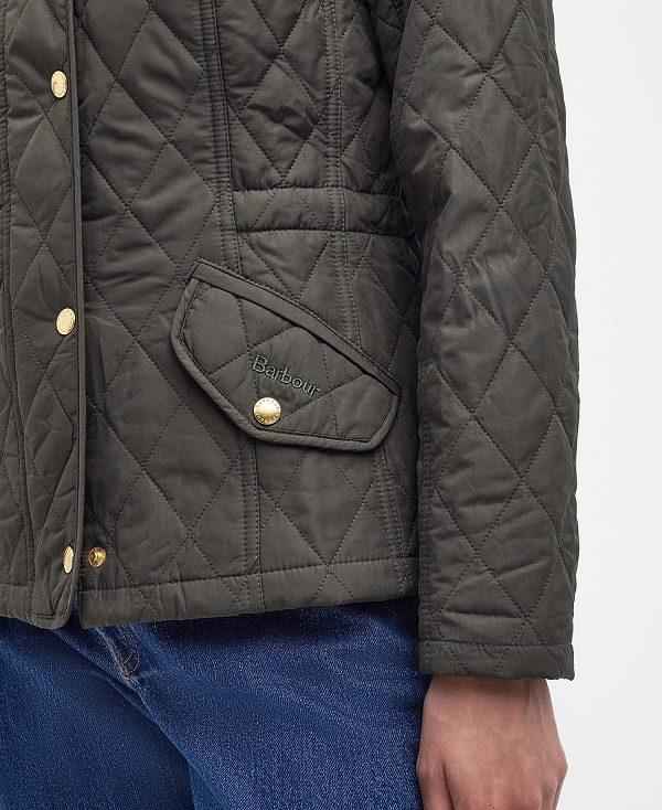 Barbour Millfire Quilted Jacket Olivengrøn | BABO89347