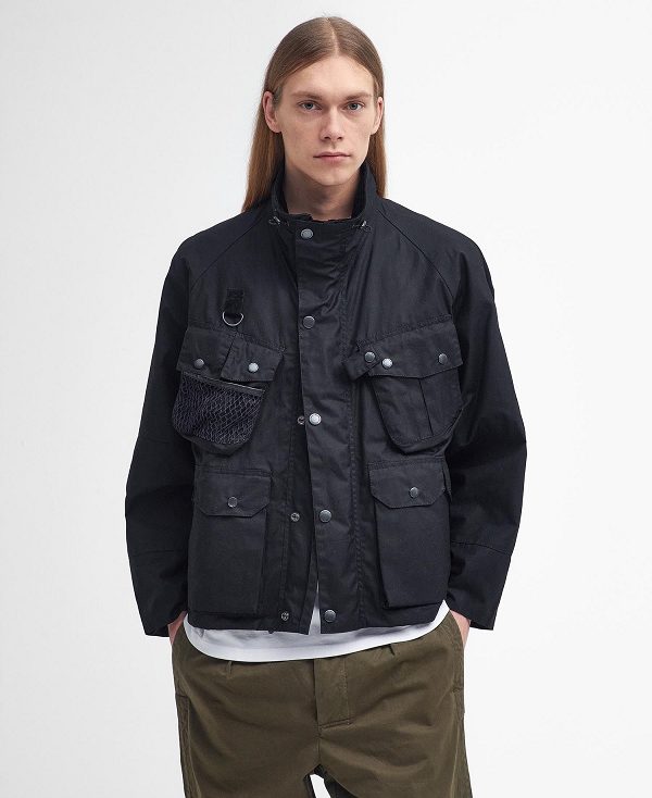 Barbour Modified Dryfly Waxed Jacket Sort | BABO87288