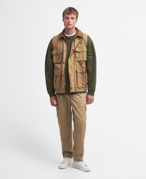 Barbour Modified Transport Vest Khaki | BABO87550