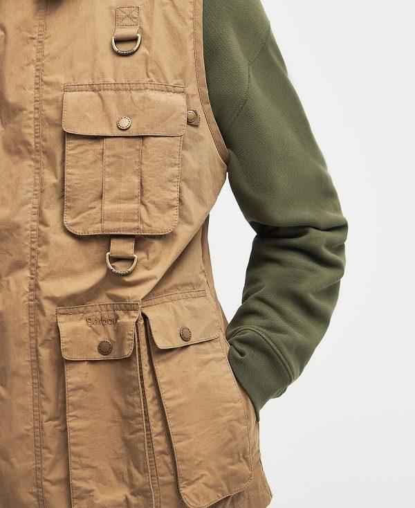 Barbour Modified Transport Vest Khaki | BABO87550