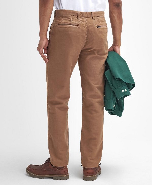 Barbour Moleskin Tailored Trousers Brune | BABO88836