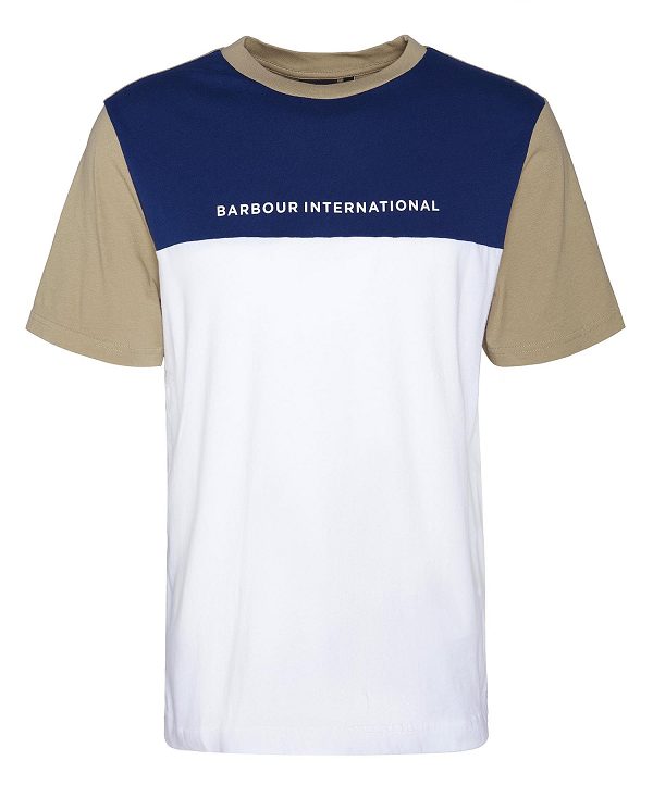 Barbour Mondrian Colour-blocked T-shirt Flerfarvede | BABO88327