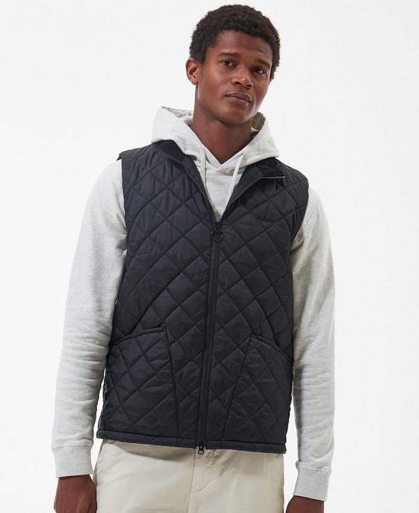 Barbour Monty Gilet Sort | BABO87569