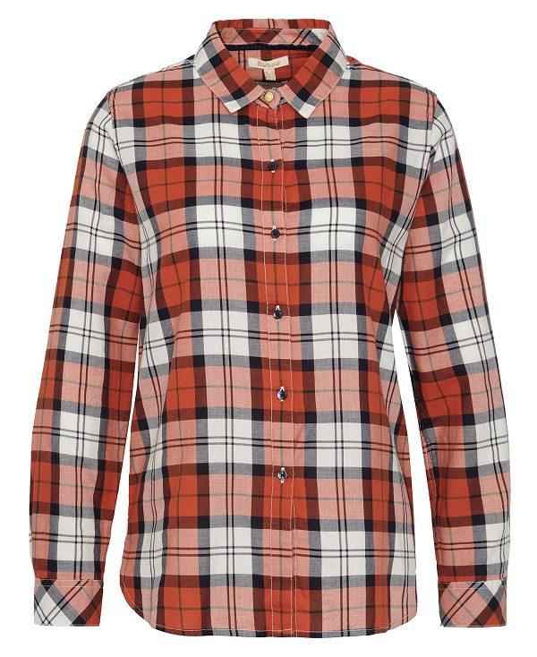 Barbour Moorland Relaxed Long-sleeved Shirt Mørkeblå | BABO89507