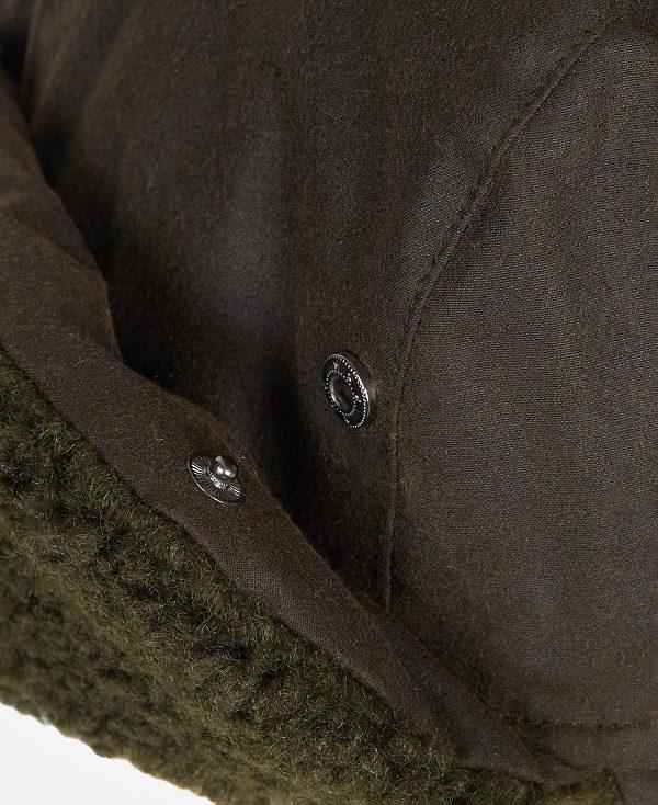 Barbour Morar Wax Trapper Hat Olivengrøn | BABO89048