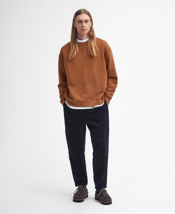 Barbour Mosely Oversized Sweatshirt Brune | BABO88492