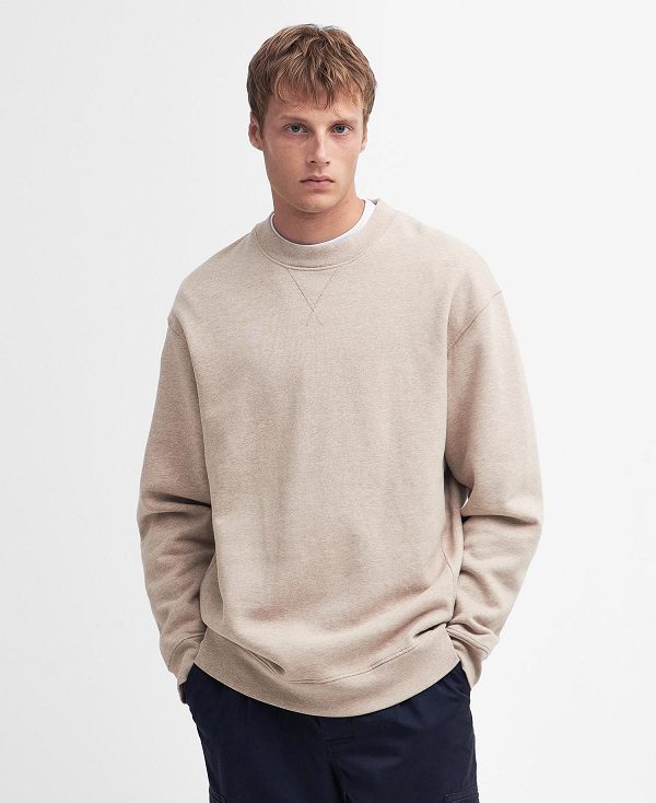 Barbour Mosely Oversized Sweatshirt Hvide | BABO88450