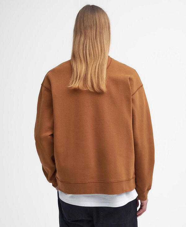 Barbour Mosely Oversized Sweatshirt Orange | BABO88636