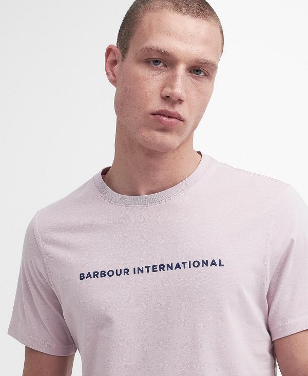 Barbour Motored T-shirt Lyserød | BABO88330