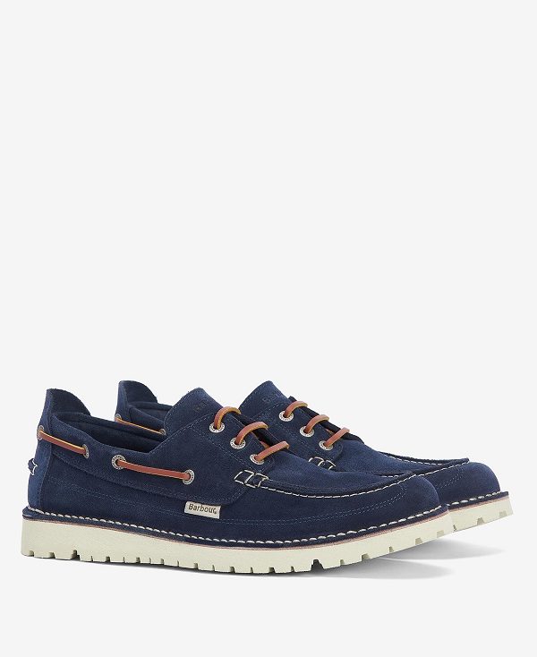 Barbour Mousa Boat Shoes Mørkeblå | BABO88902