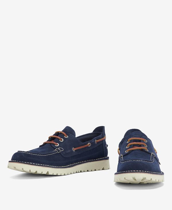 Barbour Mousa Boat Shoes Mørkeblå | BABO88902