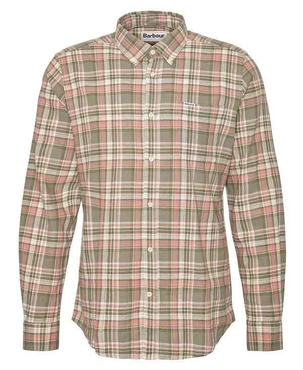 Barbour Mowbray Tailored Long-sleeved Shirt Olivengrøn | BABO87742