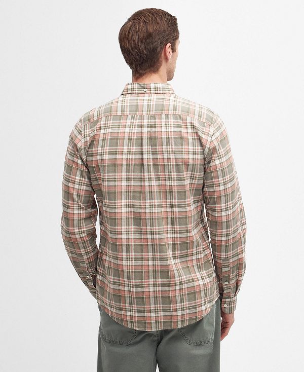 Barbour Mowbray Tailored Long-sleeved Shirt Olivengrøn | BABO87742