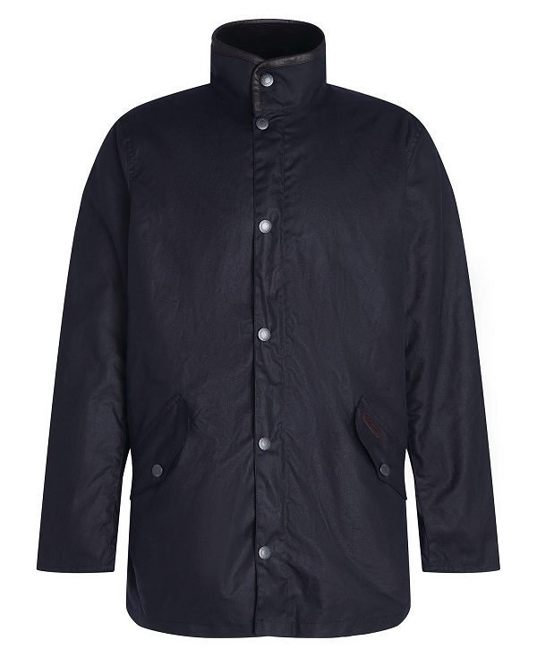 Barbour Mowden Waxed Jacket Mørkeblå | BABO87207