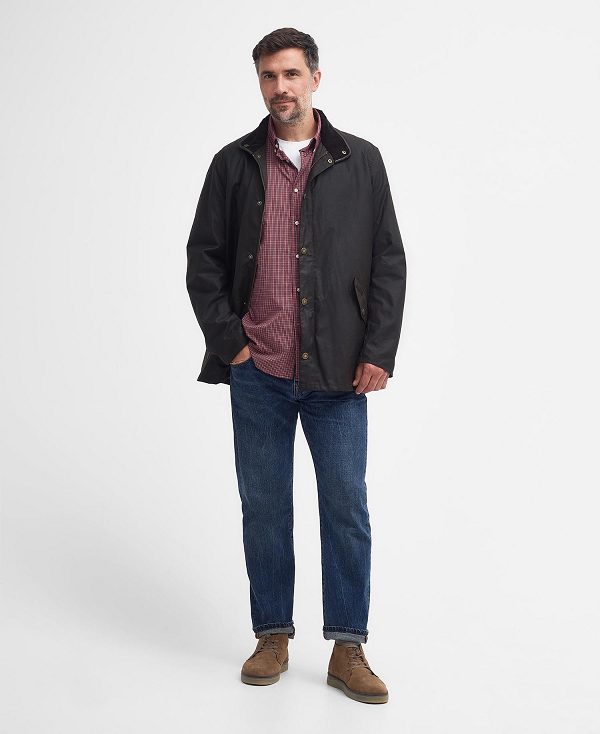 Barbour Mowden Waxed Jacket Olivengrøn | BABO87205