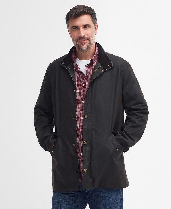 Barbour Mowden Waxed Jacket Olivengrøn | BABO87205