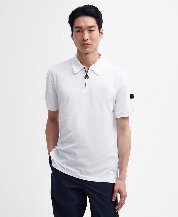 Barbour Nara Pique Polo Shirt Hvide | BABO88115