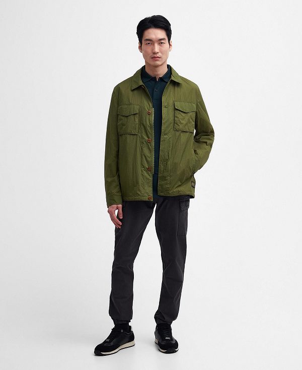 Barbour Neale Overshirt Olivengrøn | BABO87470