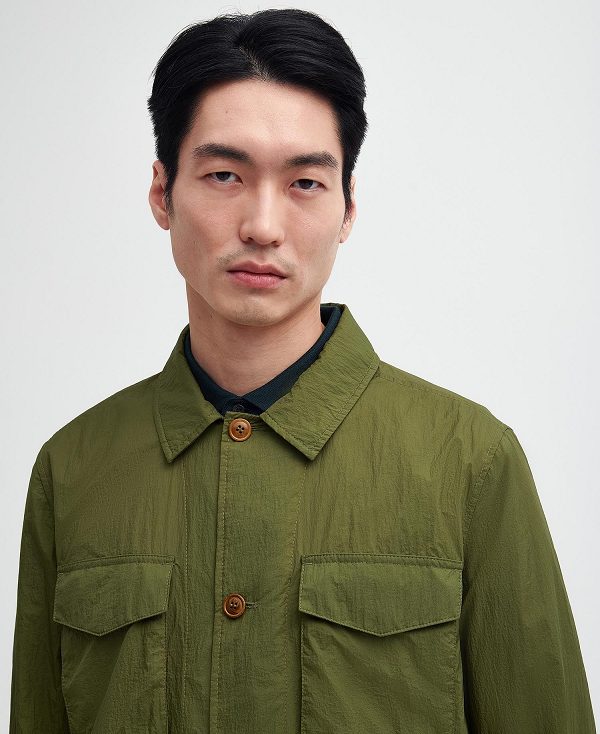 Barbour Neale Overshirt Olivengrøn | BABO87470