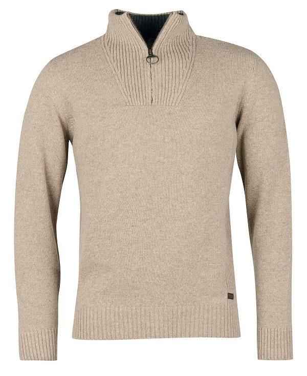 Barbour Nelson Essential Half-zip Jumper Grå | BABO88557