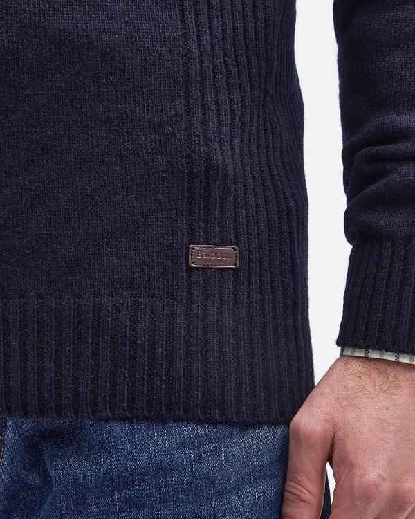 Barbour Nelson Essential Half-zip Jumper Mørkeblå | BABO88572