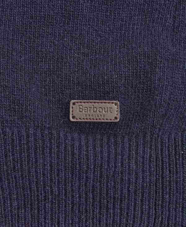 Barbour Nelson Essential V Neck Jumper Mørkeblå | BABO88547