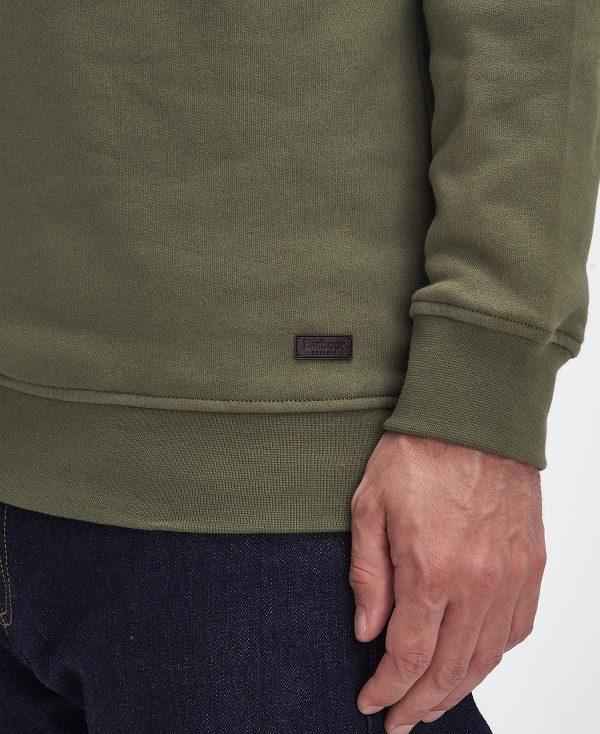 Barbour Nelson Half-zip Sweatshirt Grøn | BABO88637