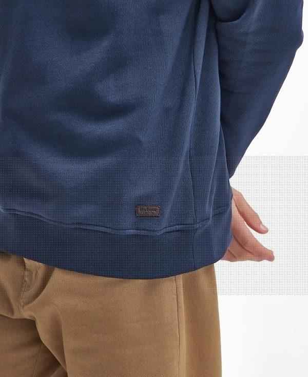 Barbour Nelson Half-zip Sweatshirt Mørkeblå | BABO88679