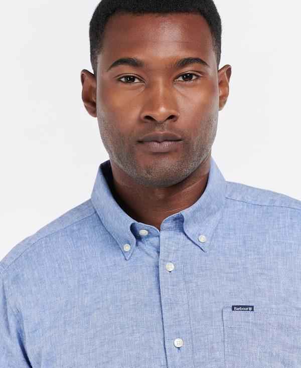 Barbour Nelson Tailored Long-sleeved Shirt Hvide | BABO87620