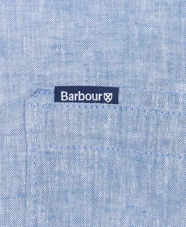 Barbour Nelson Tailored Long-sleeved Shirt Hvide | BABO87620