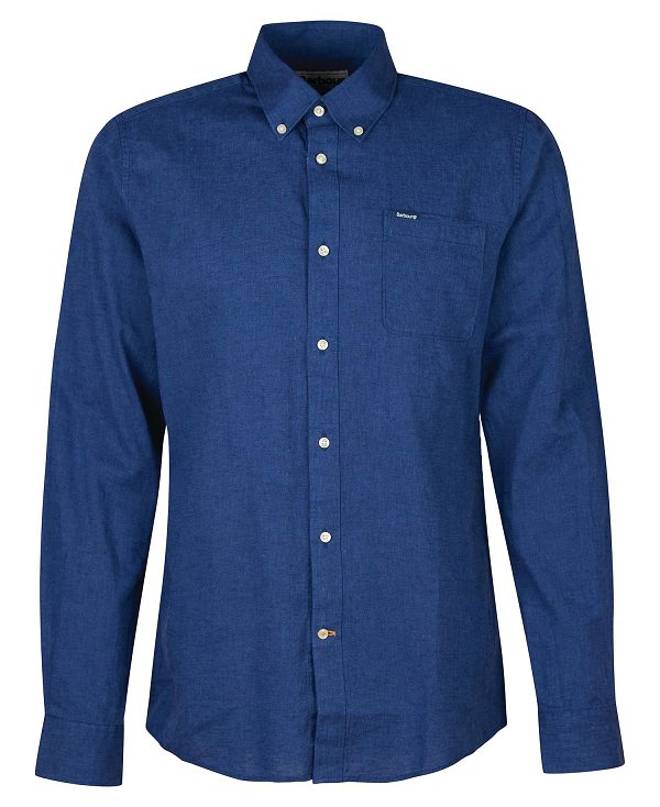 Barbour Nelson Tailored Long-sleeved Shirt Olivengrøn | BABO87622