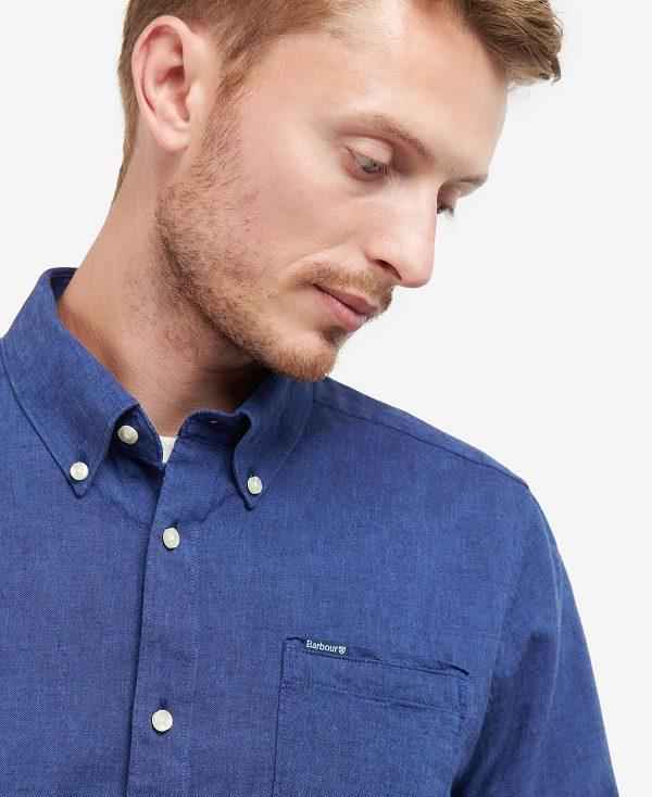 Barbour Nelson Tailored Long-sleeved Shirt Olivengrøn | BABO87622