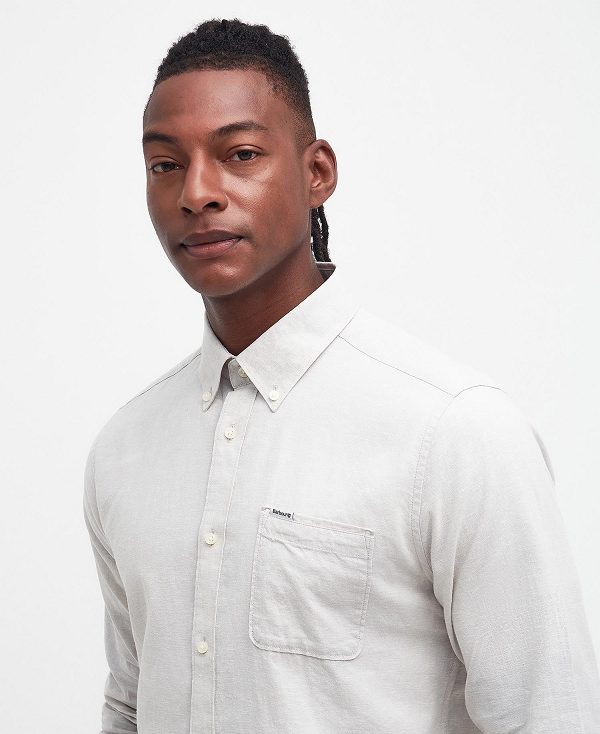 Barbour Nelson Tailored Shirt Blå | BABO87745