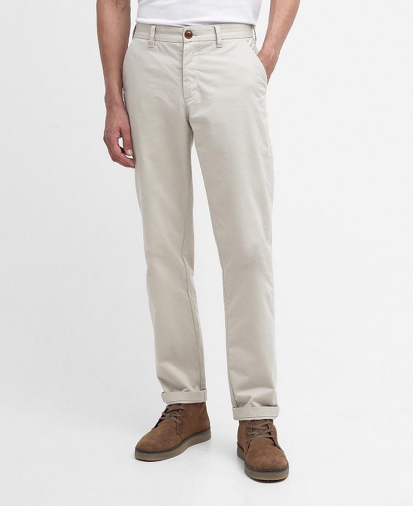 Barbour Neuston Essential Chinos Hvide | BABO88758