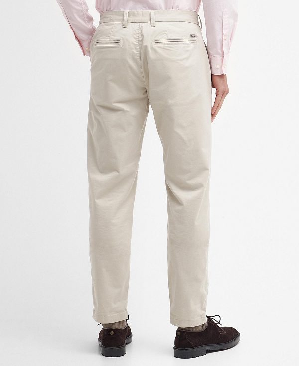 Barbour Neuston Essential Chinos Hvide | BABO88767