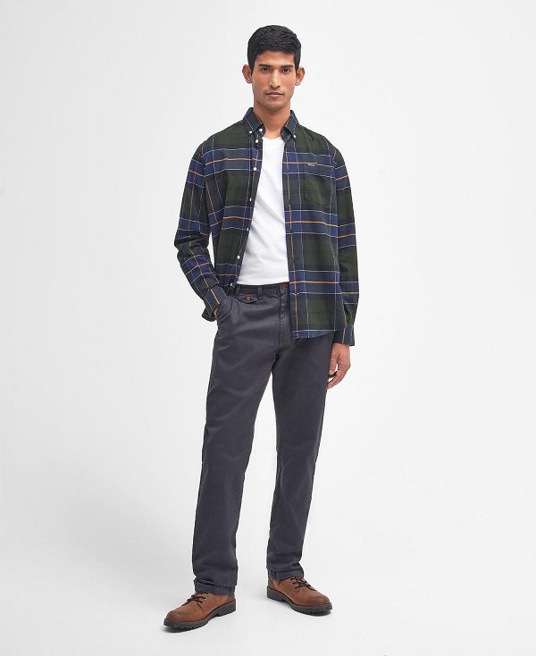 Barbour Neuston Twill Chinos Mørkegrøn | BABO88759