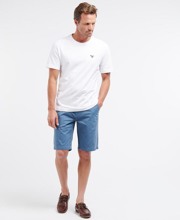 Barbour Neuston Twill Short Blå | BABO88744