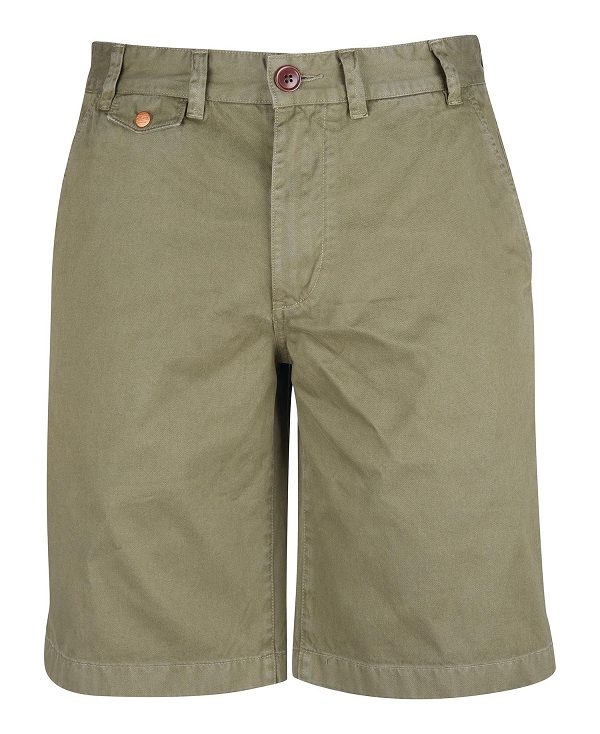 Barbour Neuston Twill Short Mørkegrøn | BABO88740