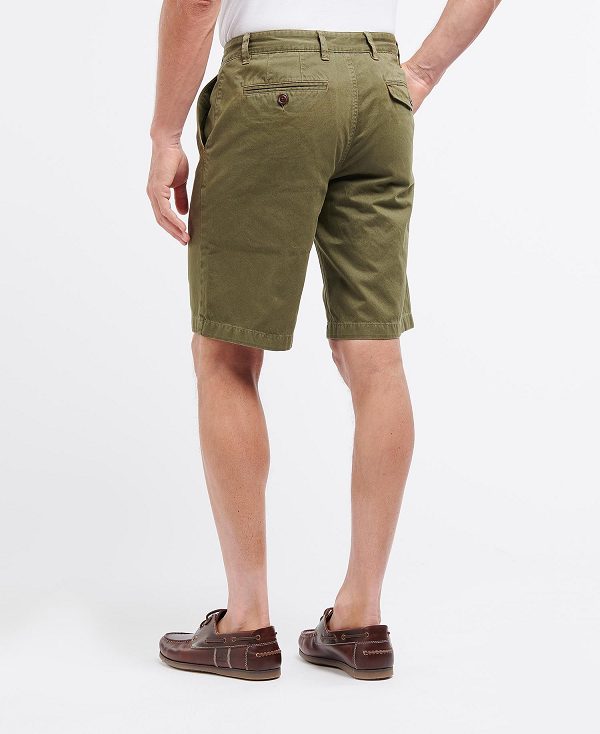 Barbour Neuston Twill Short Mørkegrøn | BABO88740