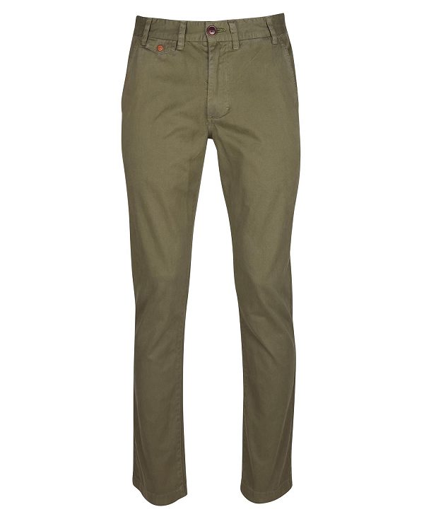 Barbour Neuston Twill Trousers Mørkegrøn | BABO88752