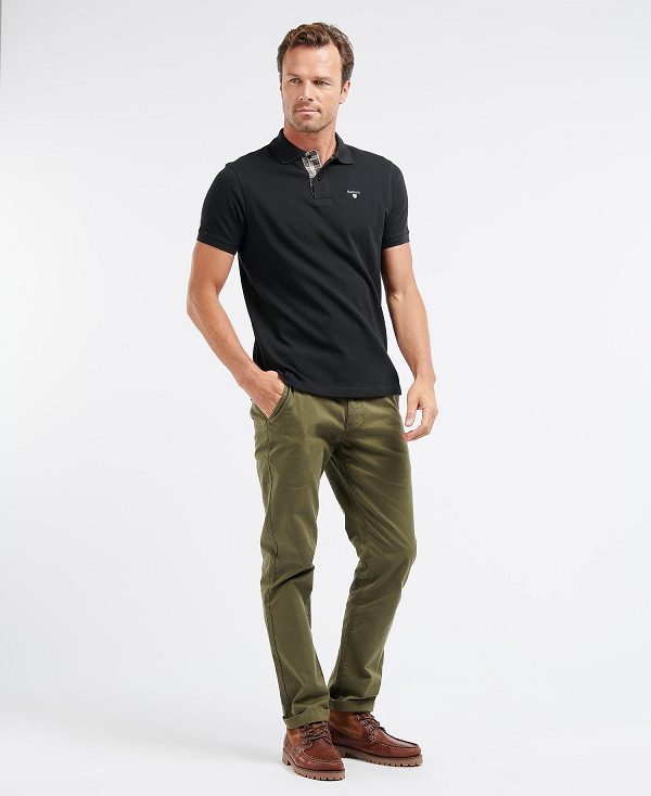 Barbour Neuston Twill Trousers Mørkegrøn | BABO88752