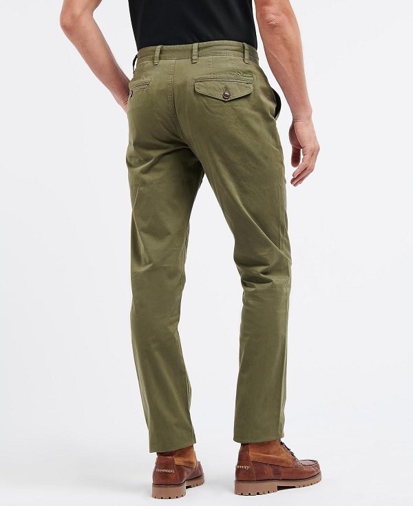 Barbour Neuston Twill Trousers Mørkegrøn | BABO88752