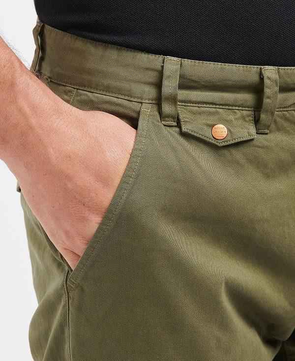 Barbour Neuston Twill Trousers Mørkegrøn | BABO88752