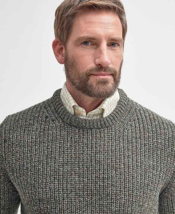 Barbour New Tyne Jumper Dyb Grå | BABO88552